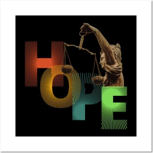 HOPE balance of justice Posters and Art